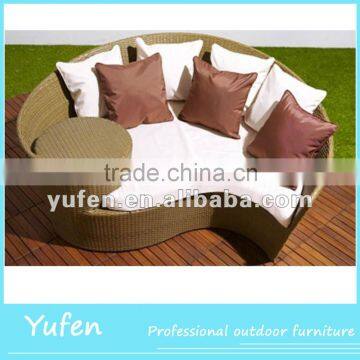 Home furniture rattan single sofa bed