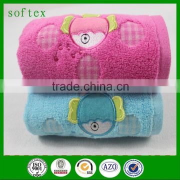 Wholesale fish embroidery face towel,soft towels