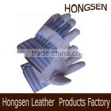 HSLB019 2015new design Men's Suede Work Glove with Safety Cuff