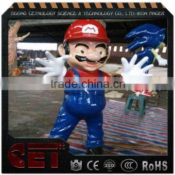 Fiberglass Super Marie figurine clay figure sculpture indoor statues and sculptures