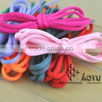 colorful rainbow round colored elastic rope shoelaces