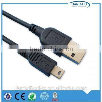 Competitive price usb 2.0 male to mini usb cable super flexible usb cable ultra thin mini usb cable