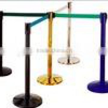 Retractable Barrier stanchion railing queue stand