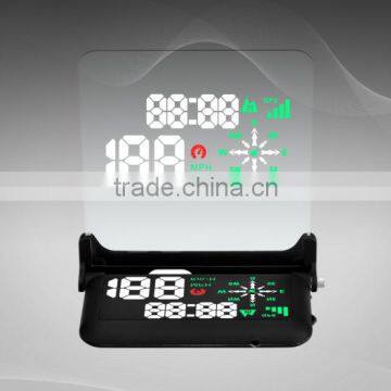 2016 Newest Car GPS HUD Head UP Display in Digital Display For Automotive, HUD GPS Navigation, CE/FCC/ROHS Compliant