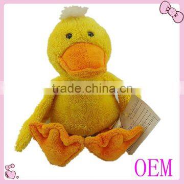 Factory high quality soft plush small duck toy for baby