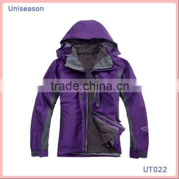 Waterproof man casual winter jackets winter 2 in 1 jacket and OEM accepted