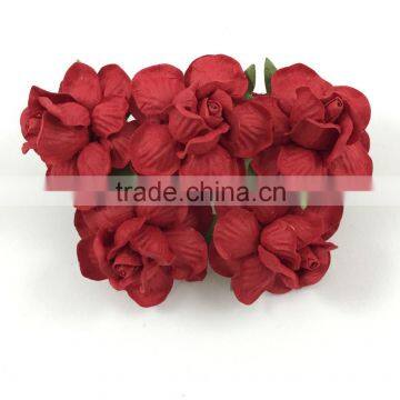 RED, Large Handmade Mulberry Paper Flower, Wedding Party, Scrap-booking Crafts R40 photo-2