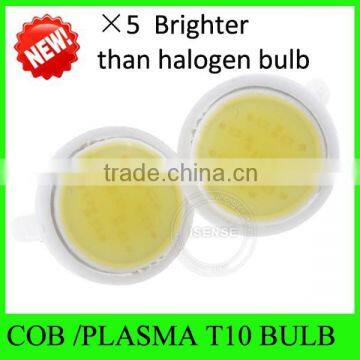 12V DC, COB led T10 automotive bulb LED bulb short t10 LED bulb