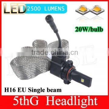 2500lumen 20w 12v 24v 5th Generation headlight 9005 9006 H1 H3 H7 H8 H9 H10 H11 H16 head led light