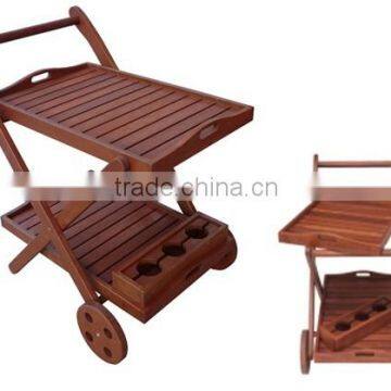 Meranti Outdoor / Garden Furniture Set - Serving Trolley