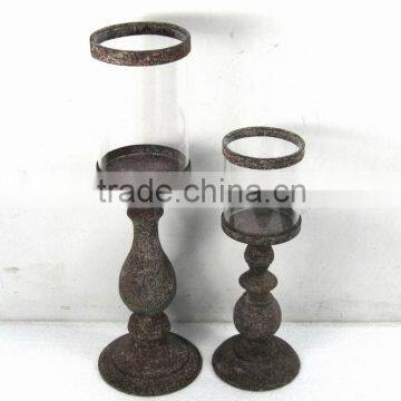 S/2 pillar metal candle holder