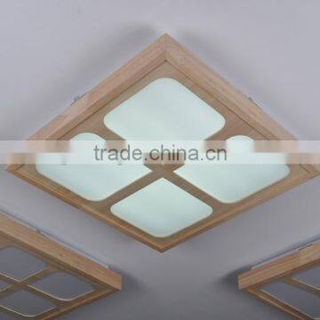 modern LED ceiling lamp, guzhen lighting cheap price ceiling lamp in wood base