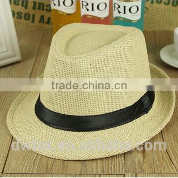 Wholesale Popular Design Custom Band woven Paper Straw Hat