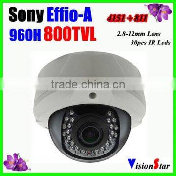 800TVL CCTV Camera Sony Effio Varifocal Lens Camera Manual Zoom 2.8-12mm IR Cut Video Surveillance Home Alarm System