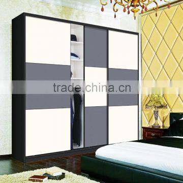 Melamine Board Modern-Style Livingroom simple design 3 door bedroom wardrobe design