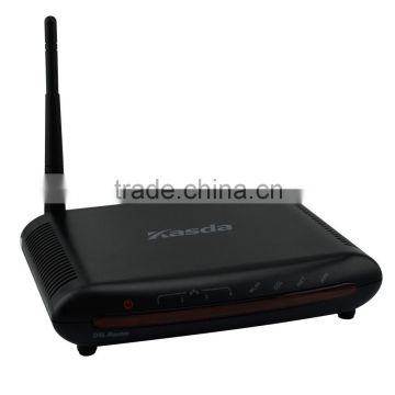 Kasda KW5815 150Mbps Wireless Router ADSL2 Modem 802.11b/g/n WiFi Standard Support USB Sharing VPN WPS QoS