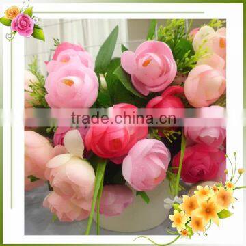 flowers artificial mini red holland roses