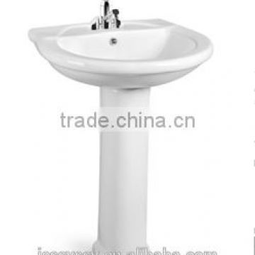 Resonable price sanitary ware bathroom pedestal basin 930