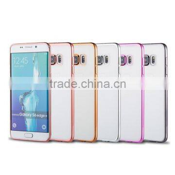 New Arrival Clear Phone Cover for Samsung Galaxy S7, for Galaxy s7 Edge Electroplate Bumper Frame Tpu Case photo-4
