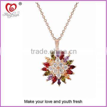 China necklace supplier maxfresh custom charm necklace large statement necklace