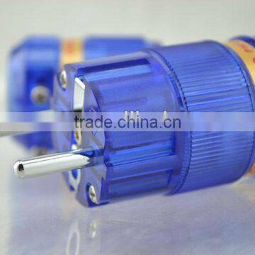 Audiocrast Rhodium Plated Schuko AC Plug +20A IEC Plug