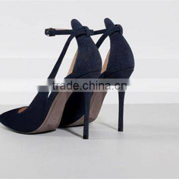 Imported Custom Latest New Design Leather Italian Laties Shoes Woman Shoes photo-4
