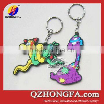 3D Soft PVC Snake Anmial Keychain