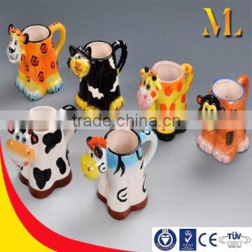 tiger monkey animal mugs handle china cup 3D mugs