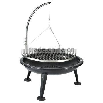 31.5" Charcoal BBQ grill with adjustable handle