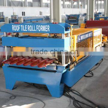 Steel Tile Roof Roll Forming Machine Special Shape Desgin Avalible