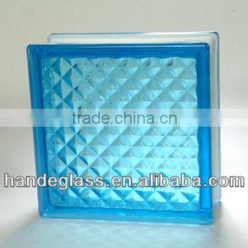 clear color glass block