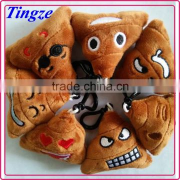 7 Choices Plush Emoji Keychain Poop Keychain Wholesale Emoji Keychain