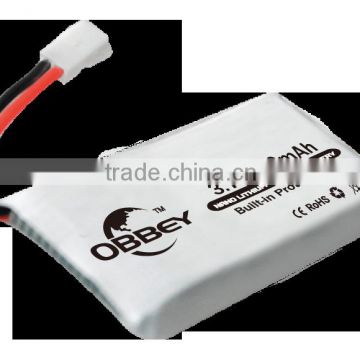 3.7V 200mAh mini RC lipo battery for quadcopter