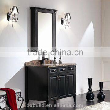 K-909 modern single solid wood bathroom vanity with mirror cabinet                        
                                                Quality Choice