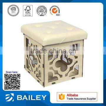 2016 hot sale kd wood ottoman chinese furniture