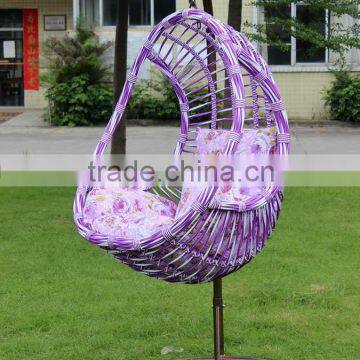 2016 new aluminum outdoor garden rattan hanging lounger for sale