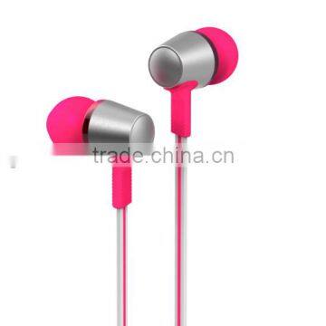 Promotional in ear metallic earbuds with microphne mp3 earphone / headphone