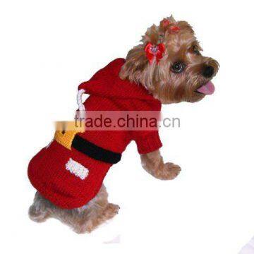 Fancy Knit Dog Sweater With Hat