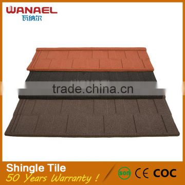 Wanael wholesale hot selling cheap construction materials stone coated roof tiles shingles for sale