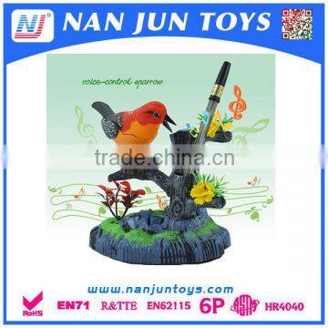 hot sale Battery operation plastic sound control parrot toy for kids