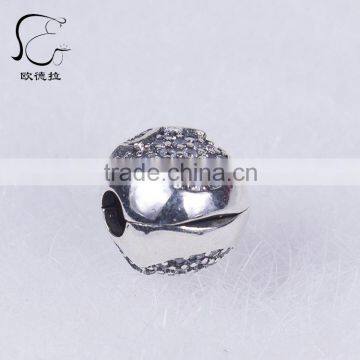 791450CZ Sterling Silver MINNIE PAVE Zircon Charm clasps