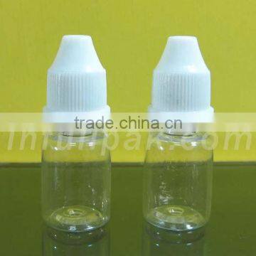 5ml , 10ml Clear PET E-liquid dropper bottle