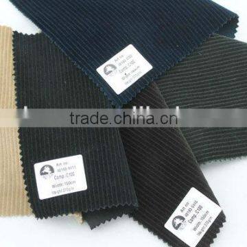 100%cotton Fine quality corduroy fabric