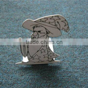 shaped metal bookends