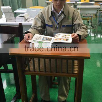 School Furniture Wood Combo School Desk and Chair HXZY026 Wood Desk photo-2