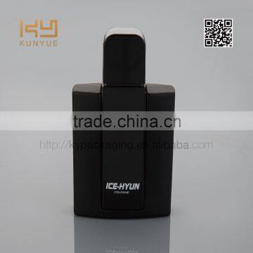 men perfume 50ml rubber paint black glass perfume bottle