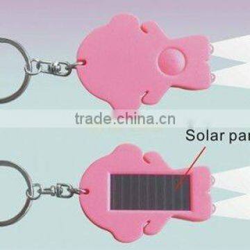 solar LED lighting key chain