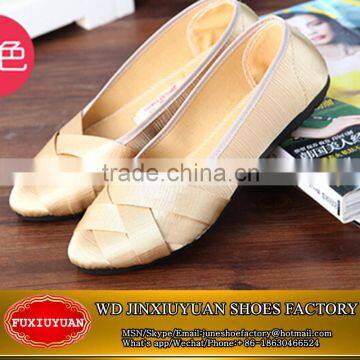 made in china wholesale hot sale women plat italian shoes slip on summer shoes girl