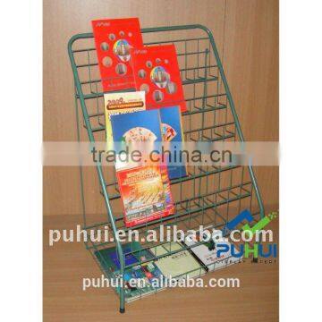 Metal Wire Revolving Floor Card Display With Trade Assurance