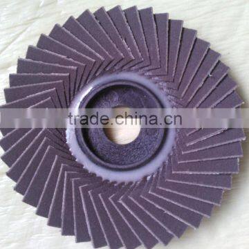 100*16 Sharp Calcine grinding flexible flap disc,sunflower flap disc for metal polishing